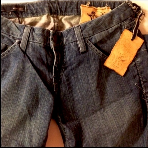 NEW $165 UNION * LOVER Jeans 25 x 35" X-LONG Inseam Low Rise Bootcut 💯AUTHENTIC - Picture 9 of 14